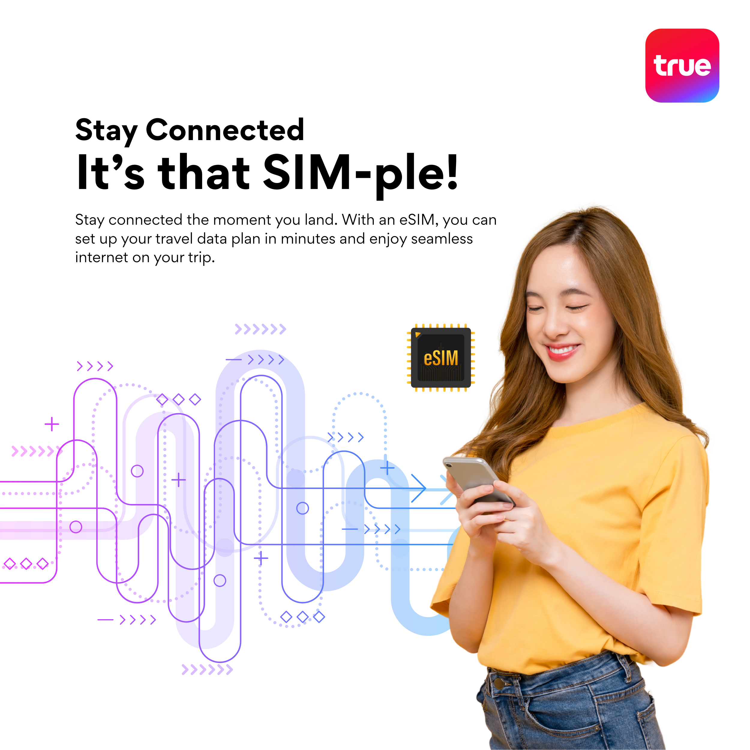 eSIM Thailand | Truemove Daily High-Speed 500MB/1GB/2GB/Unlimited